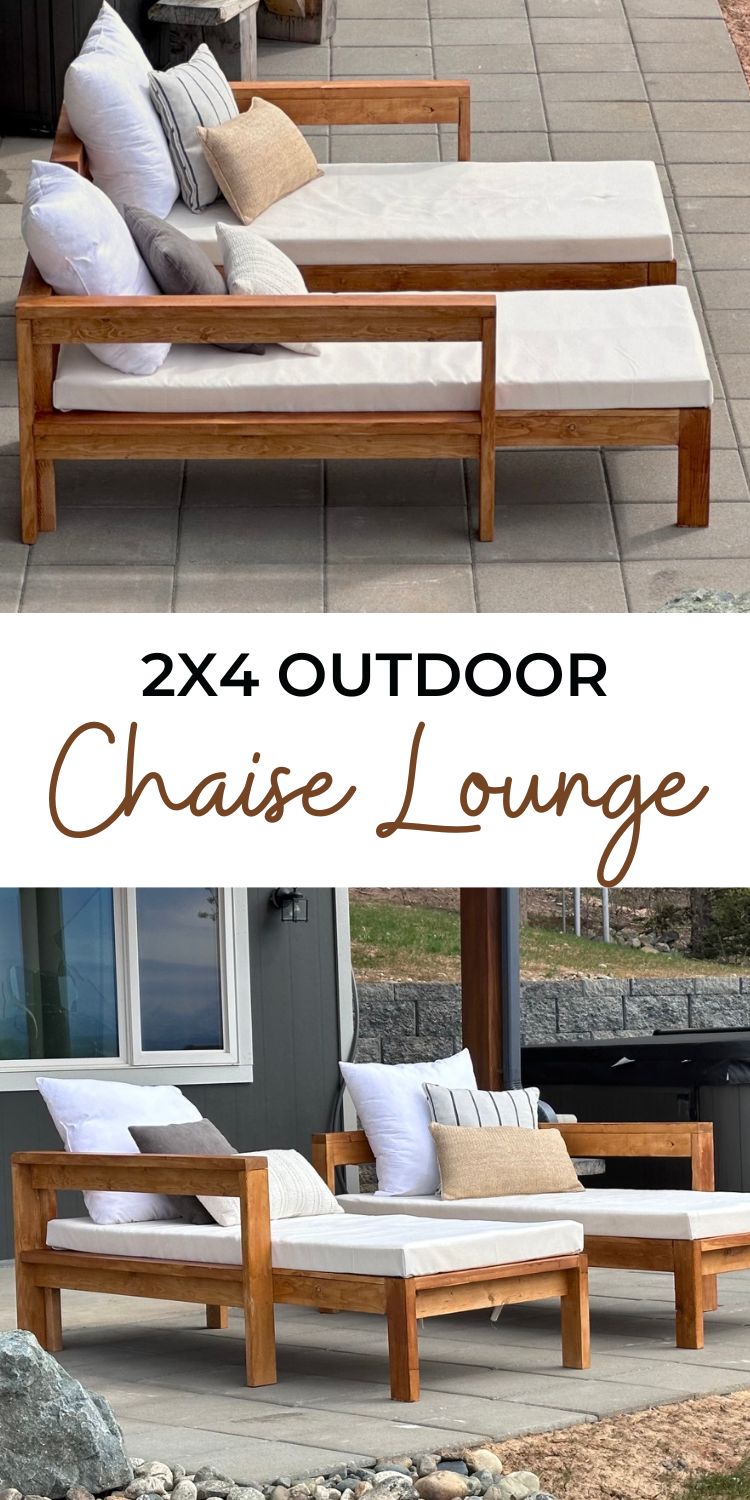2x4 Outdoor Chaise Lounge