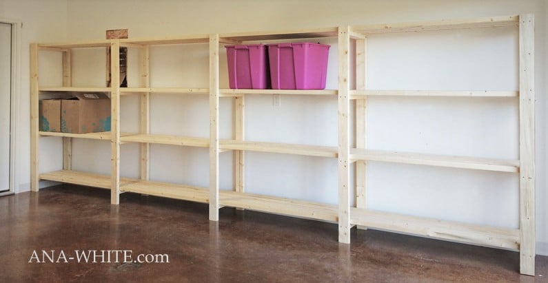 garage shelves diy shelves 2x4 shelves 
