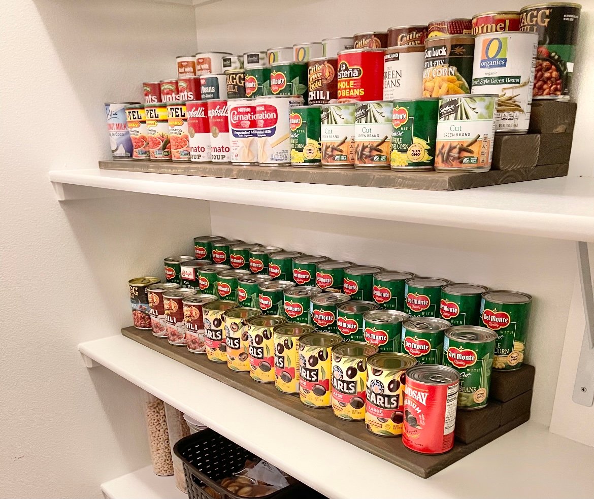 pantry can organizer canned food storage