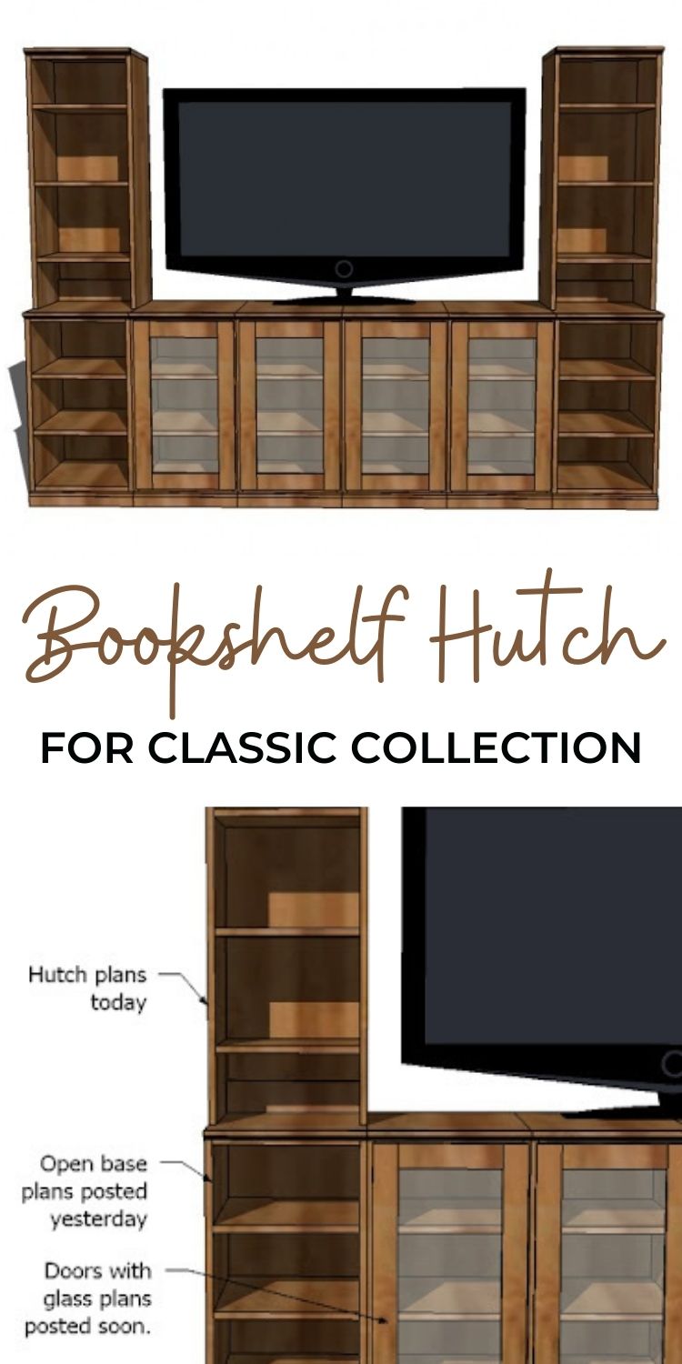 Bookshelf Hutch for Basic Collection