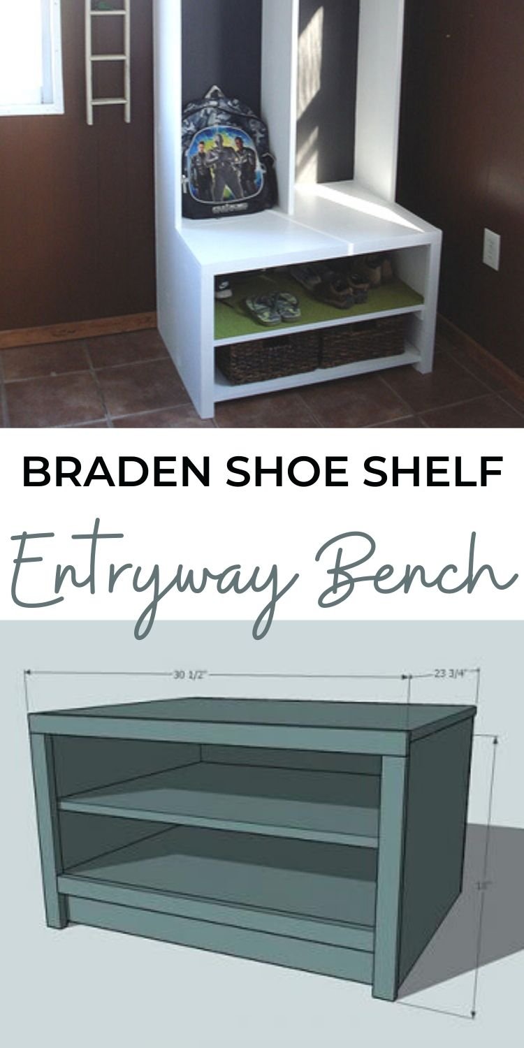 Braden Shoe Shelf Entryway Bench
