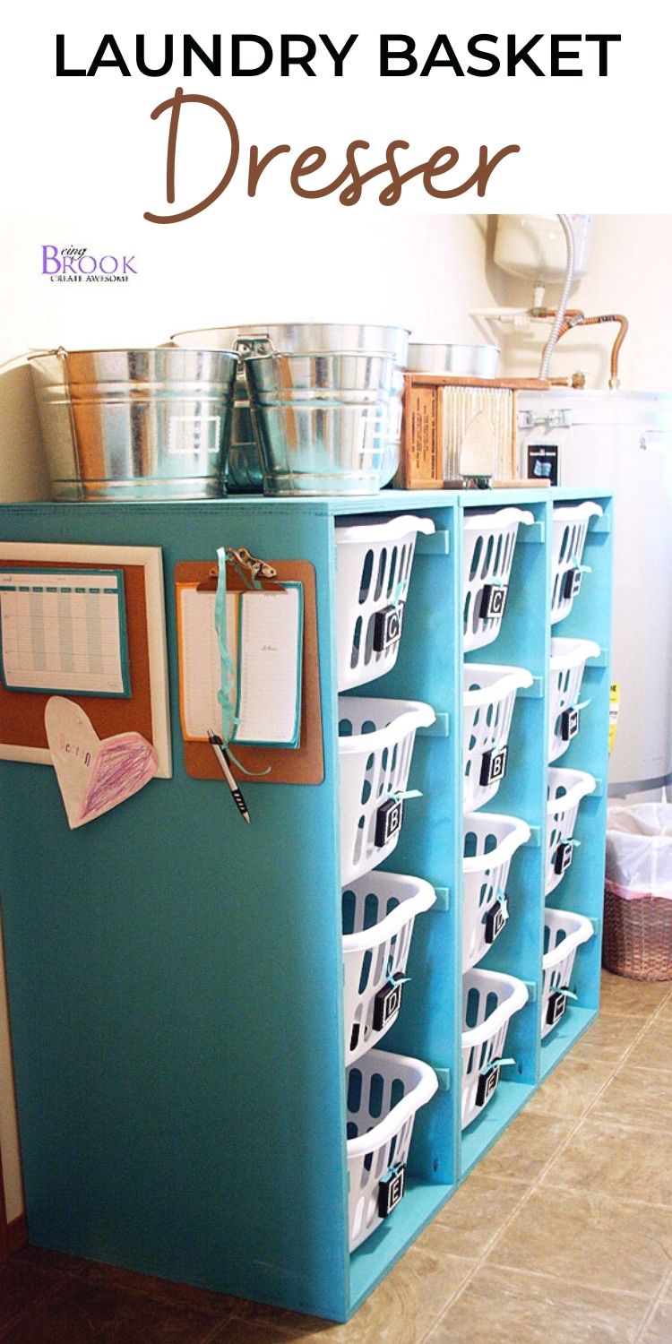 Laundry Basket Organizer Tower - 4 Tall and Lengthwise