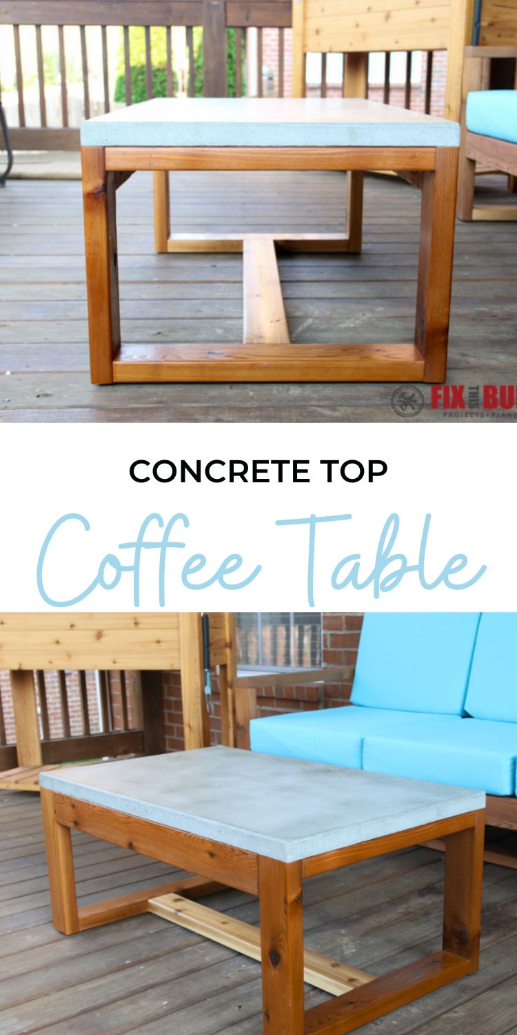 Concrete Top Coffee Table