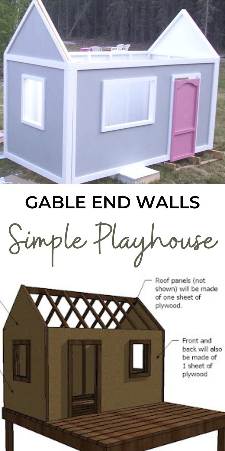 Build a Simple Playhouse - Gable End Walls