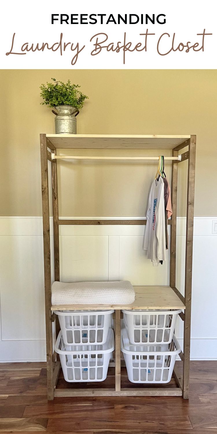 Freestanding Laundry Basket Closet