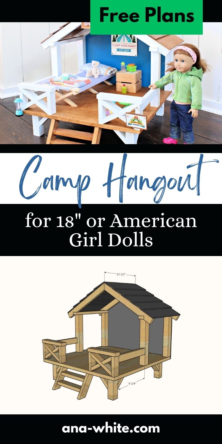 Camp Hangout for 18" or American Girl Dolls