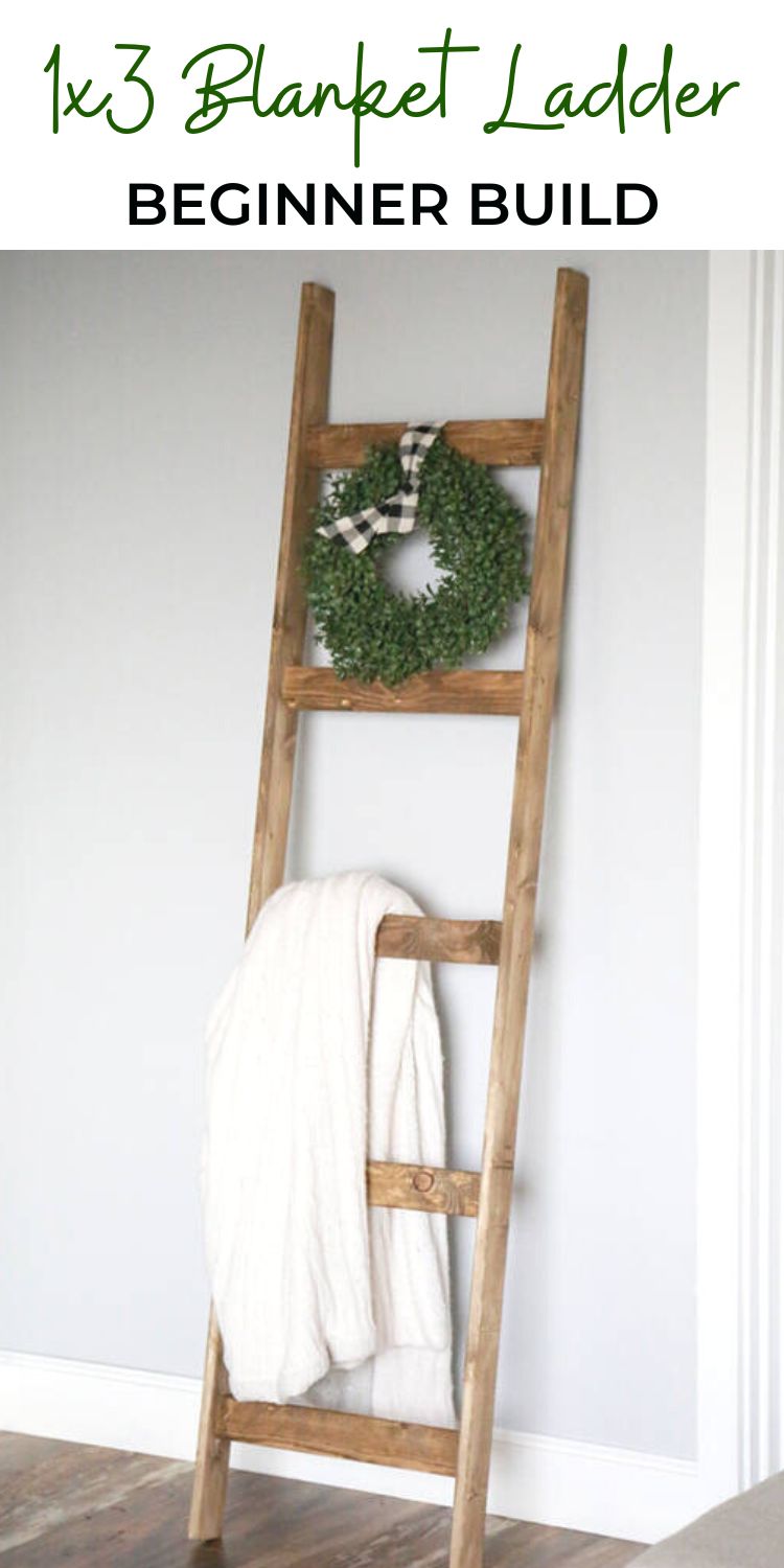 1x3 Blanket Ladder Beginner Build Ana White