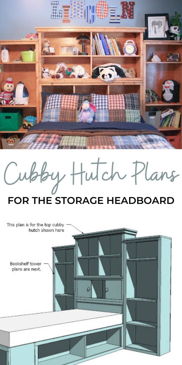 Cubby Hutch Plans for the Storage Headboard