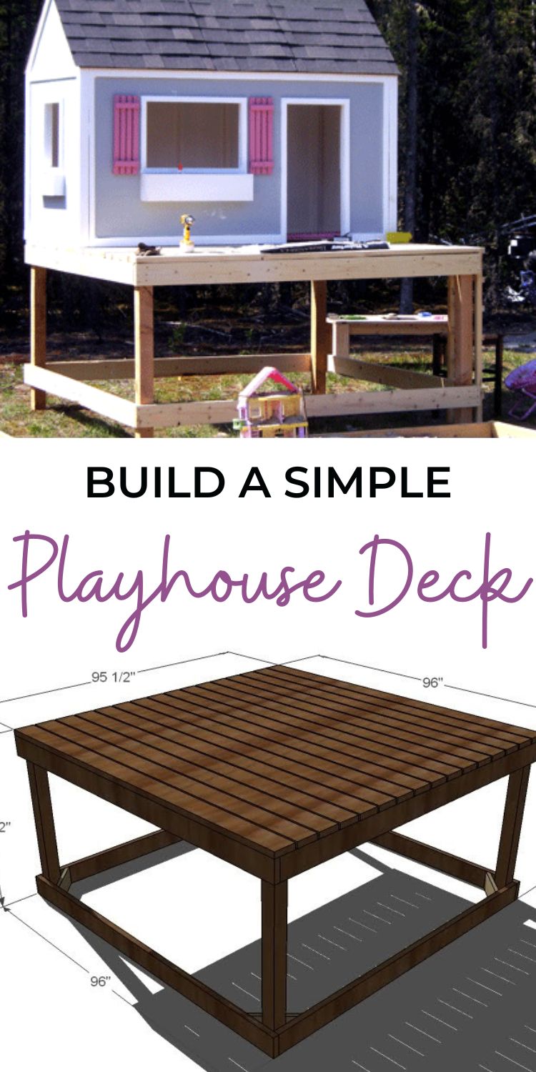 Build a Simple Playhouse Deck