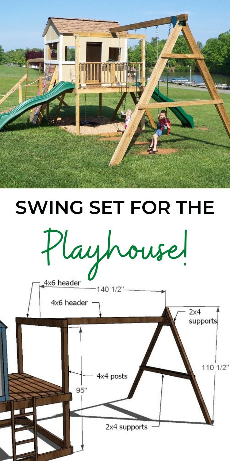 Single Post Swing Set - The 4 Kids