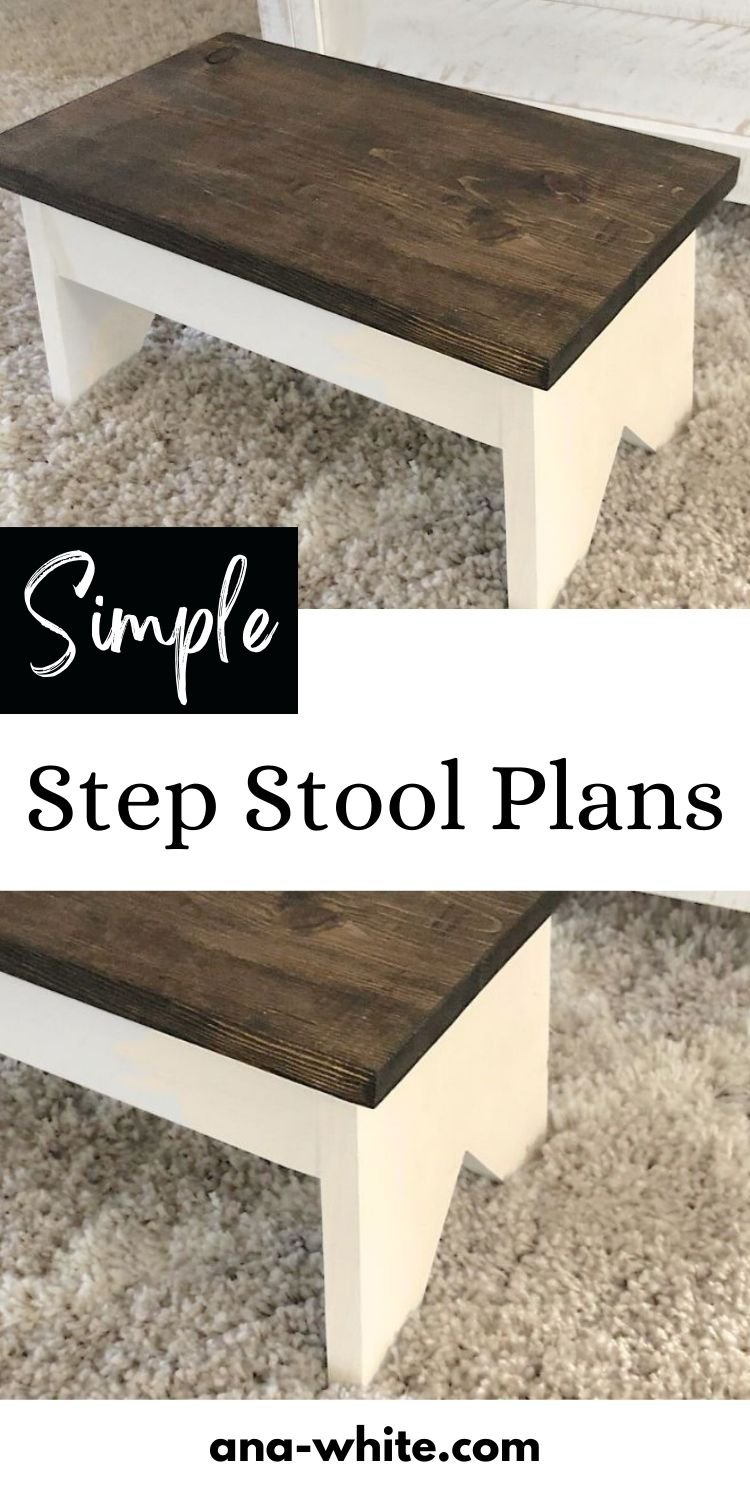 Simple Step Stool Plans - Straight Legs