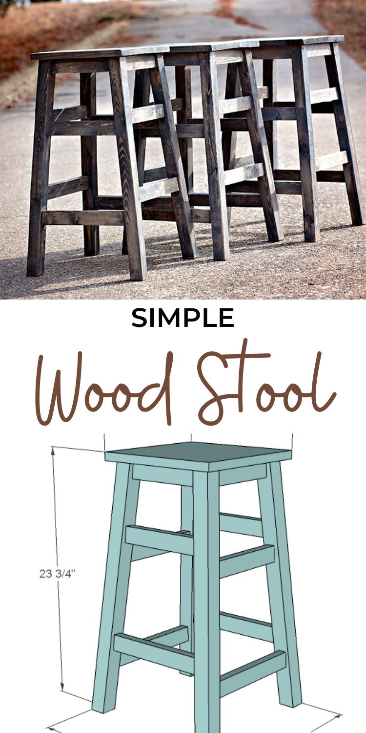 Simple Wood Stool