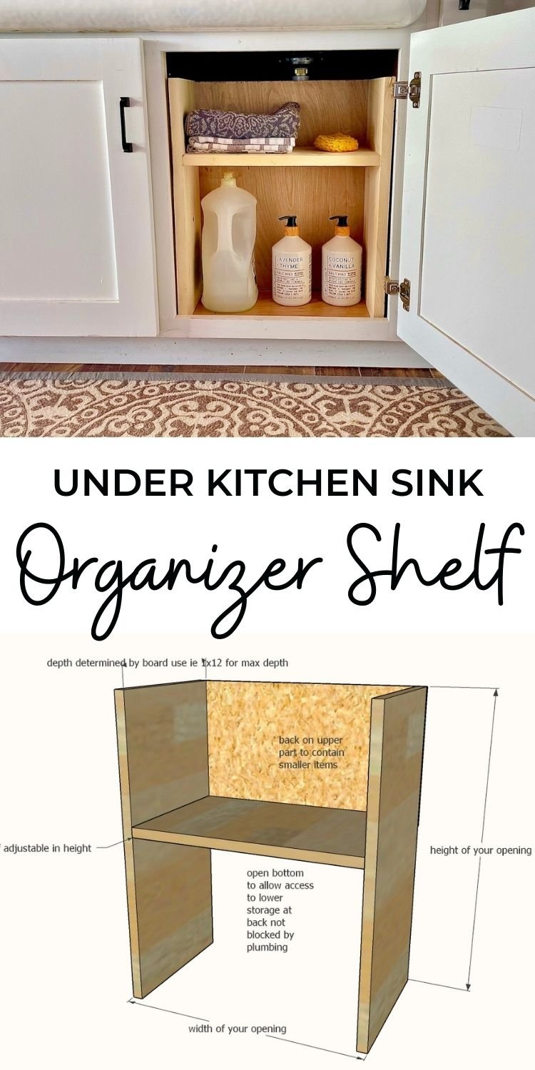 Under Kitchen Sink Organizer Shelf