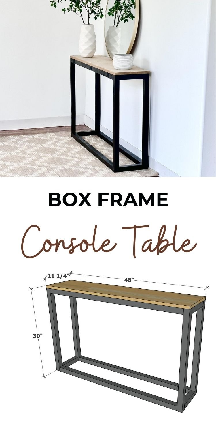 Box Frame Console Table