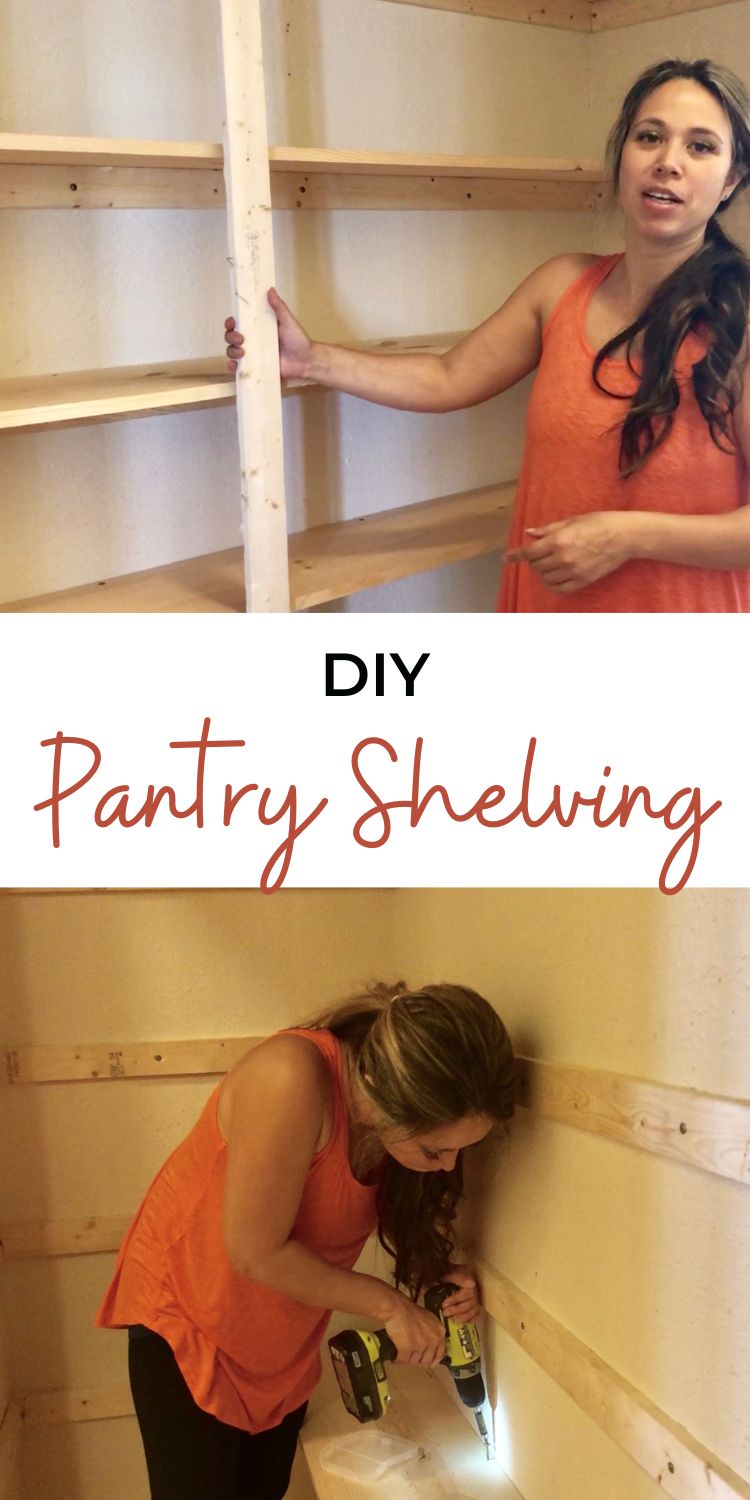 Easy Pantry Shelving