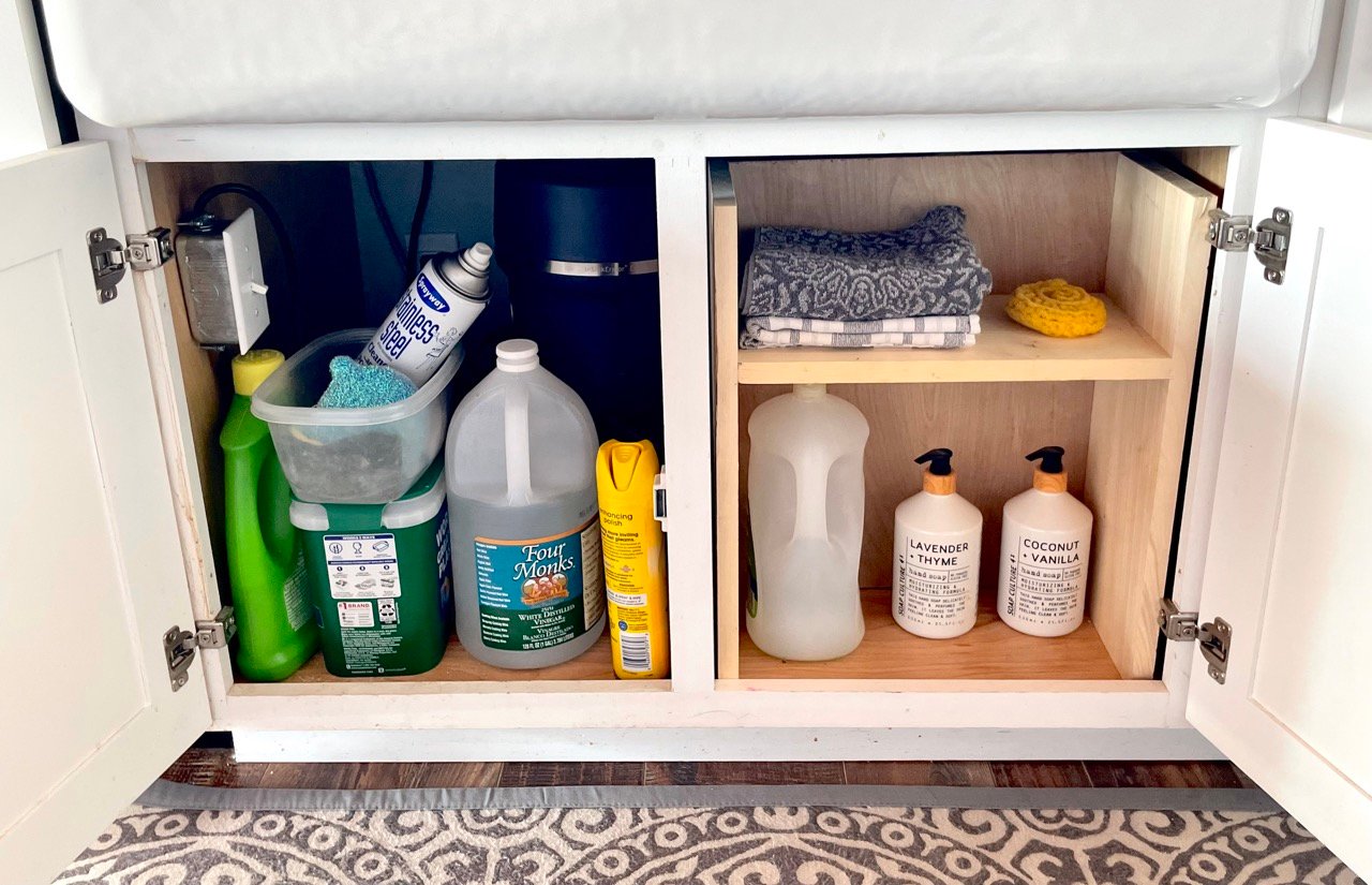 DIY - Under Sink Organizer Shelf - Super Easy to Build! 