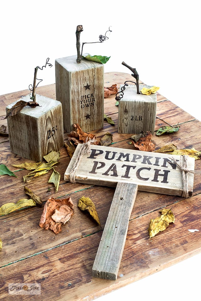 rustic diy pumpkin