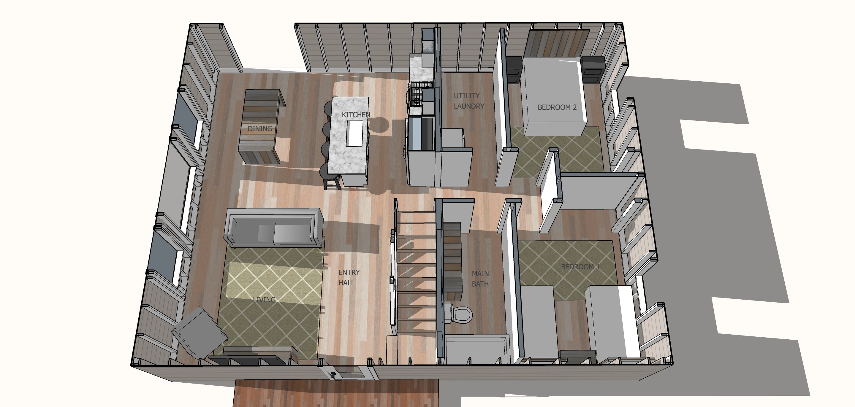 simple house floor plan