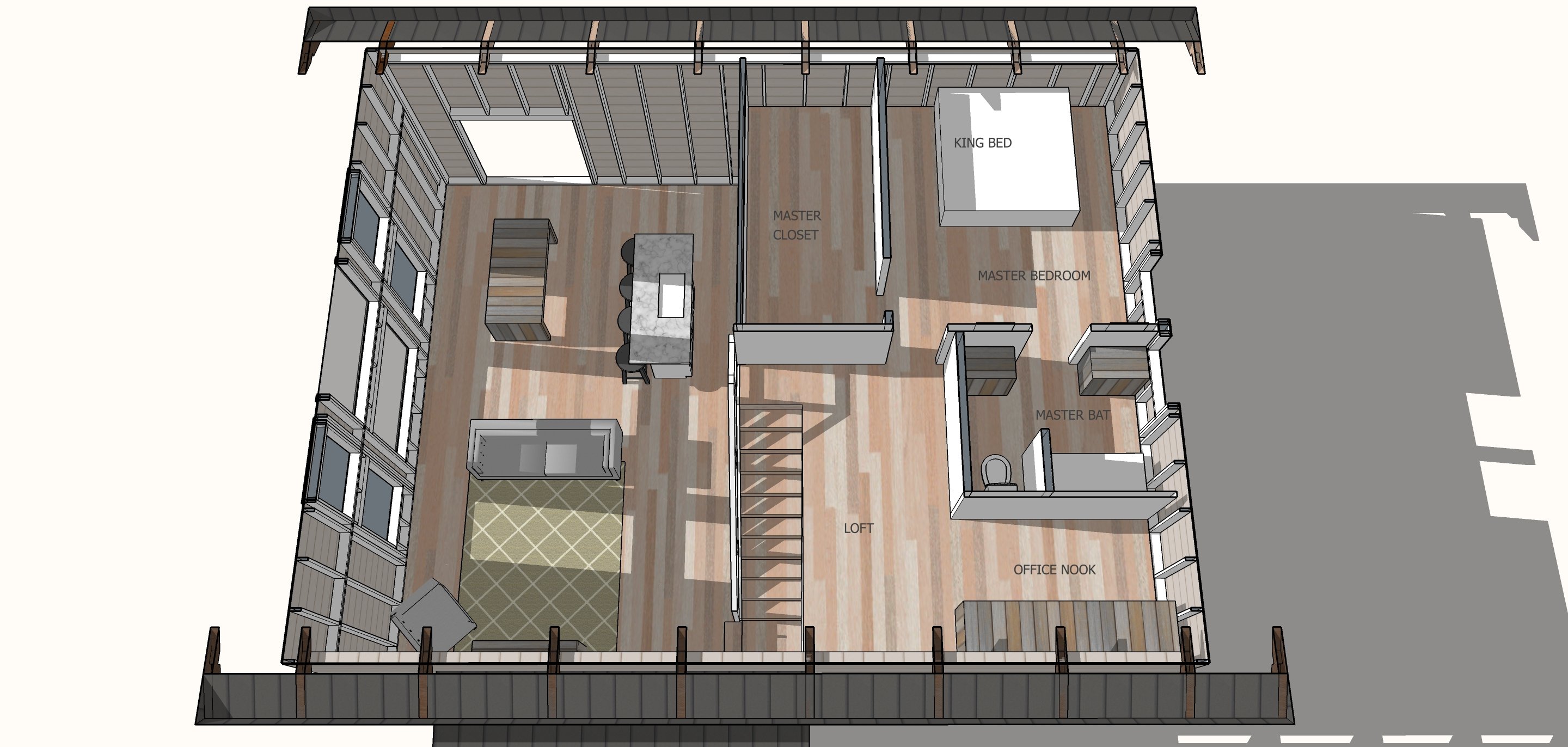 simple house plan upstairs loft