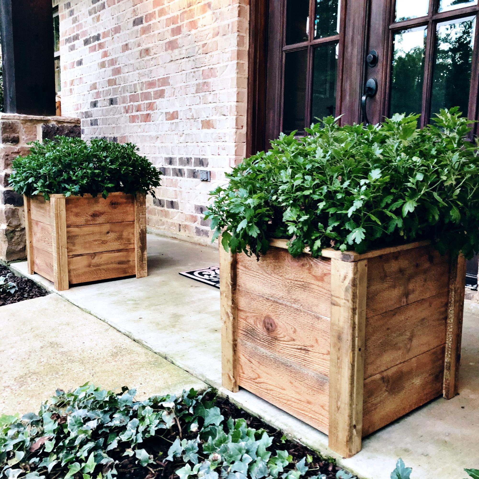 diy cedar planters