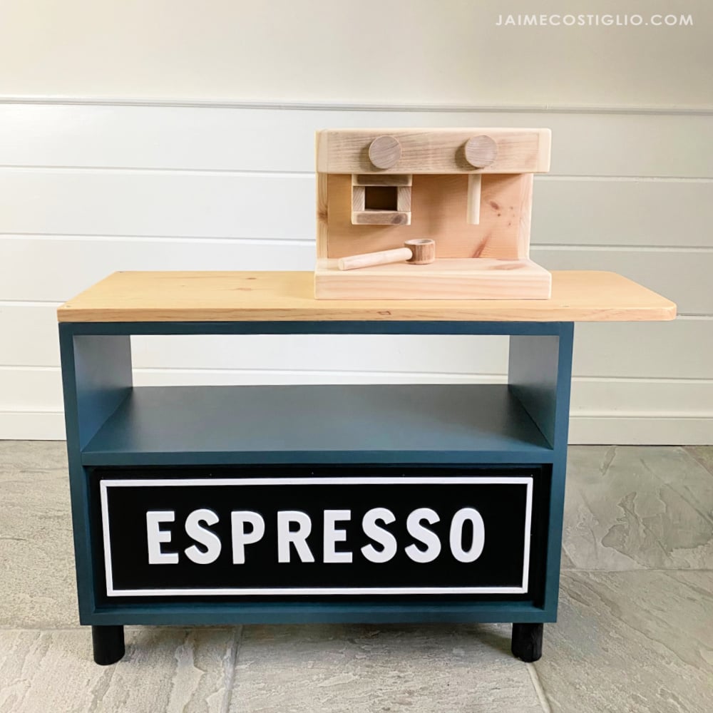 coffee stand pretend play