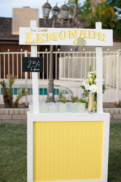 folding lemonade stand collapsible