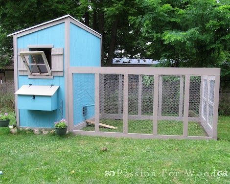 simple chicken coop run plans