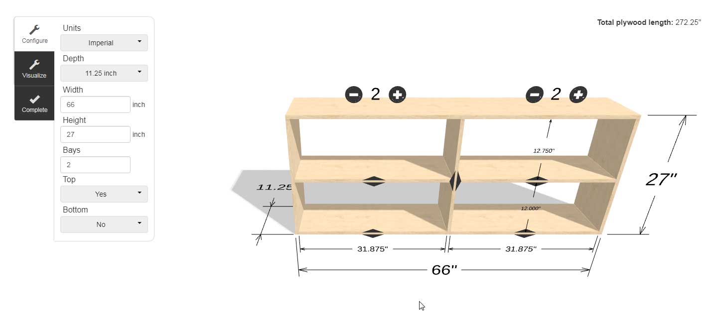 design your own shelving system