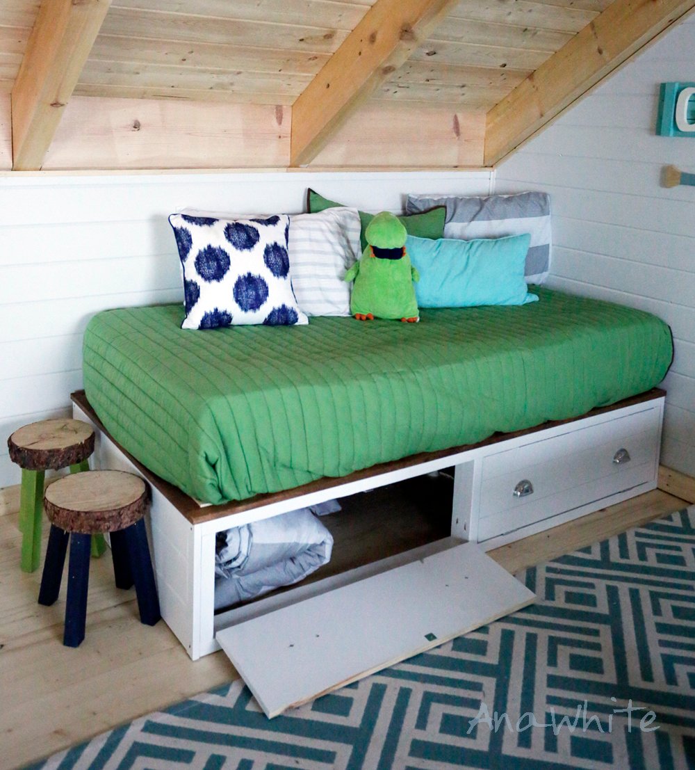 diy storage bed