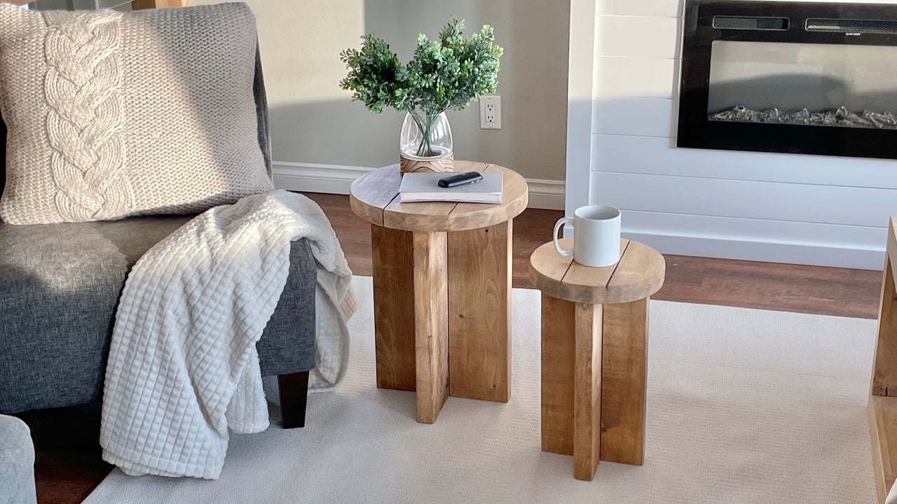 modern end table plans
