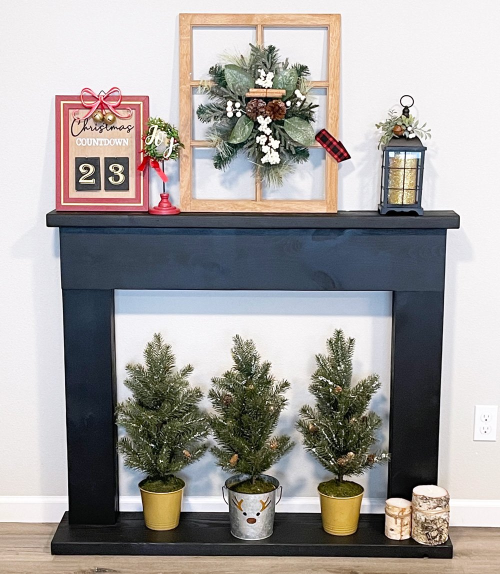 diy faux mantle