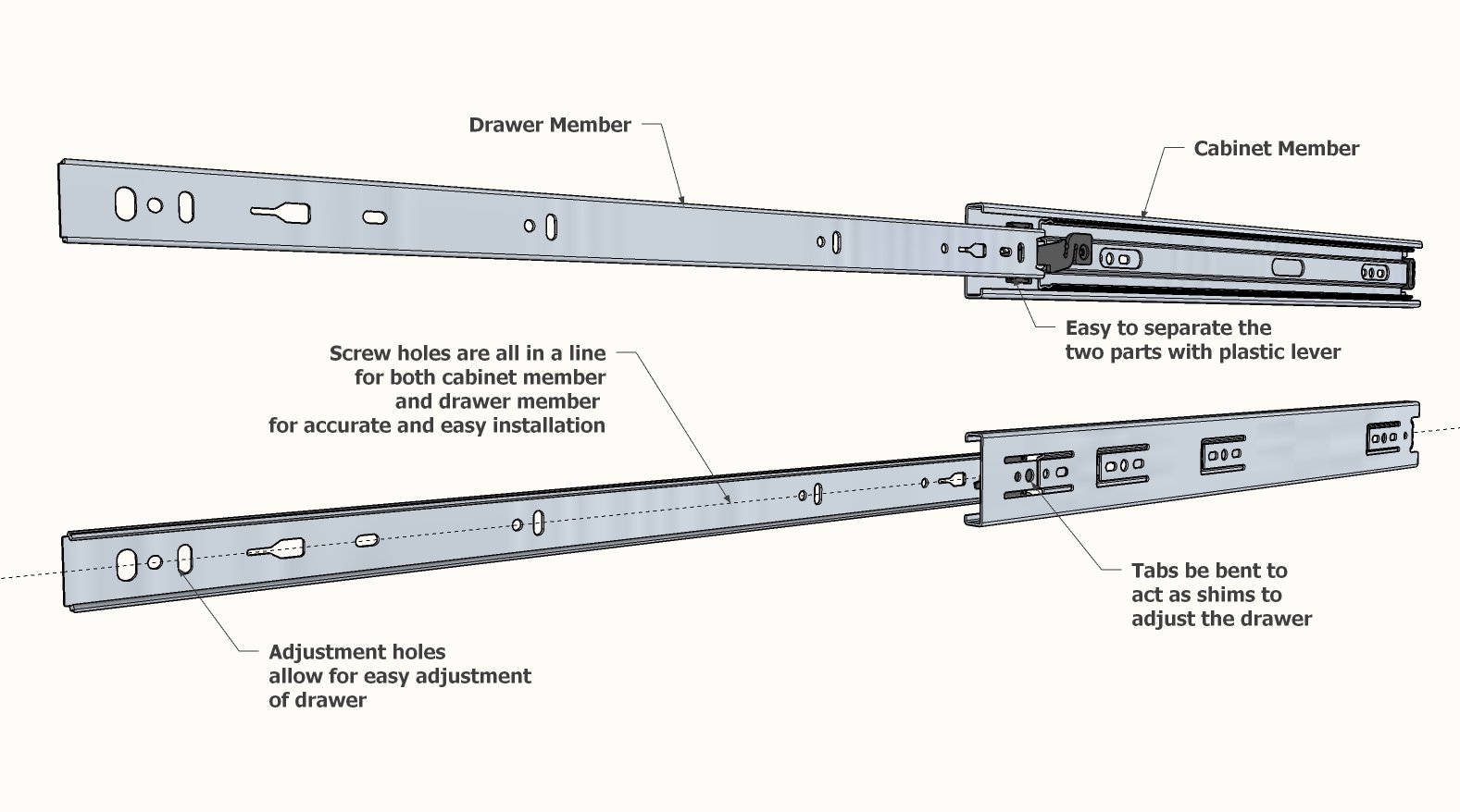 full extension drawer slides