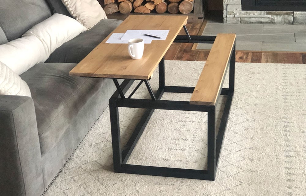 Box Frame Coffee Table with Lift Top Ana White
