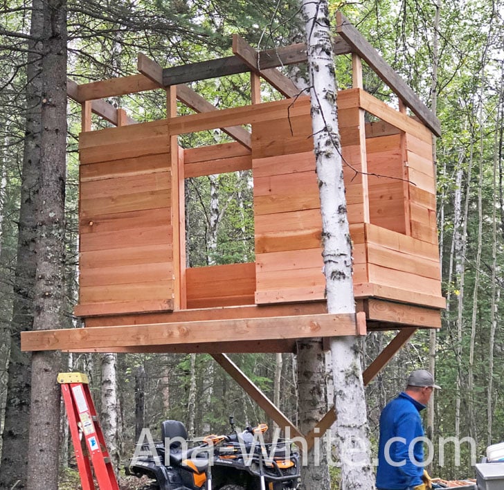 building a kids treehouse