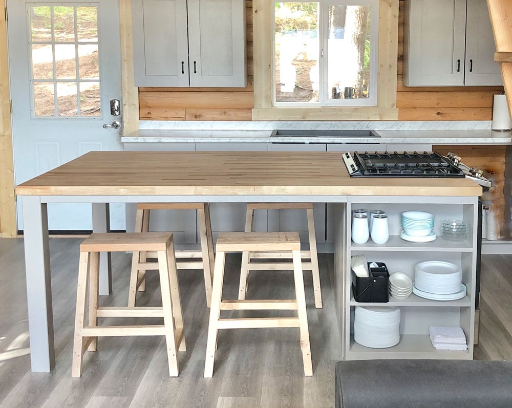 kitchen island with storage