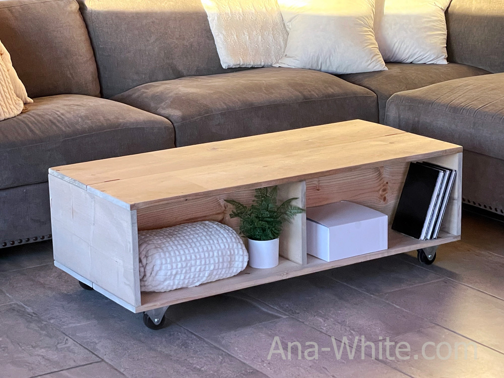 diy coffee table with storage