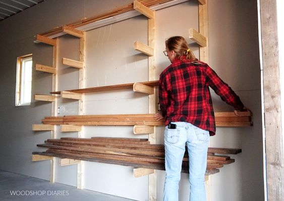 easy 2x4 lumber rack