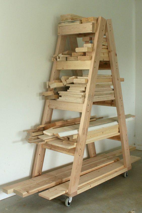rolling ladder storage