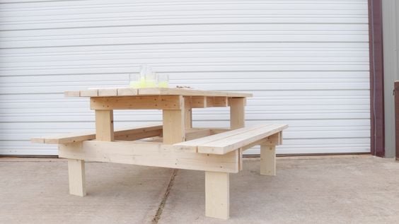 modern kids picnic table
