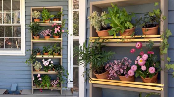 vertical herb shelf