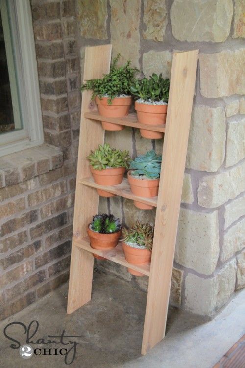 pot ladder plant stand