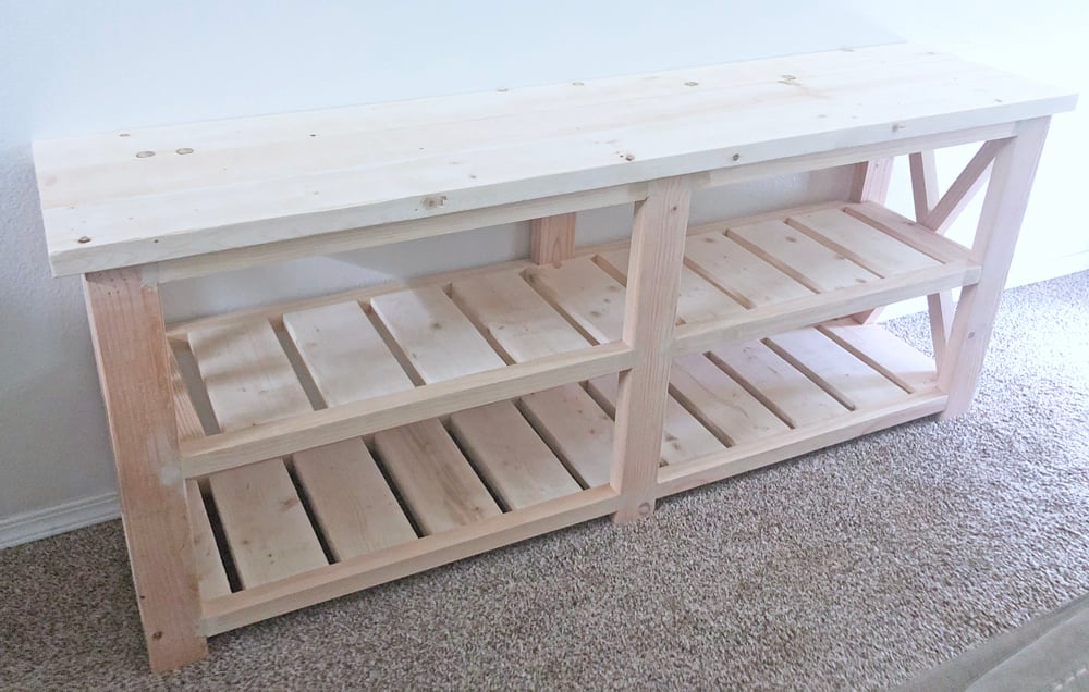 farmhouse console table diy