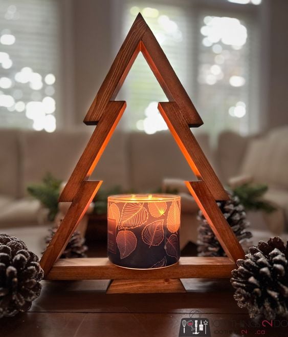 christmas tree candle holder