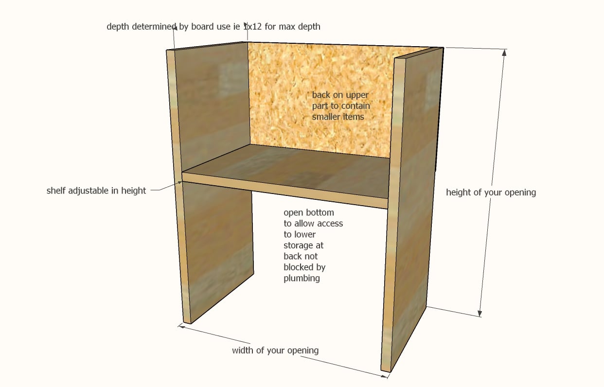 DIY - Under Sink Organizer Shelf - Super Easy to Build! 