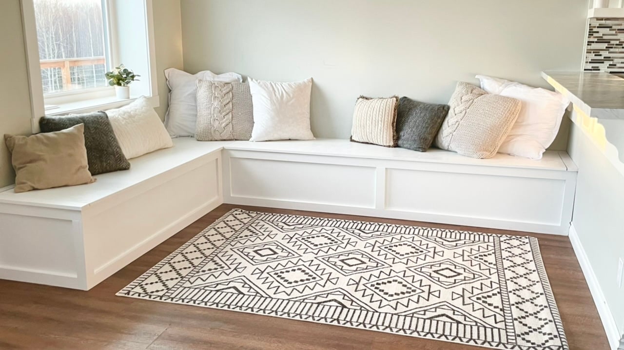 banquette storage bench diy