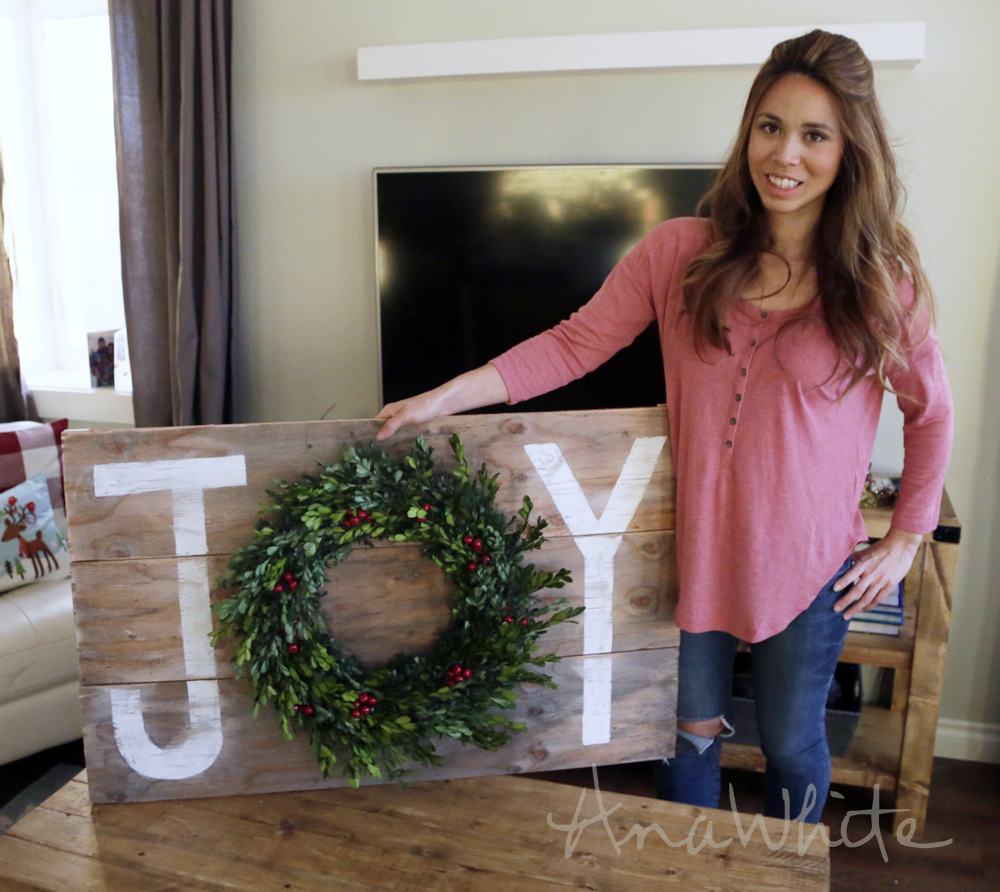 easy diy holiday sign wreath 