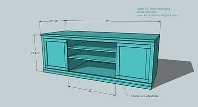 Classic Storage Wall, Extra Wide Media Unit