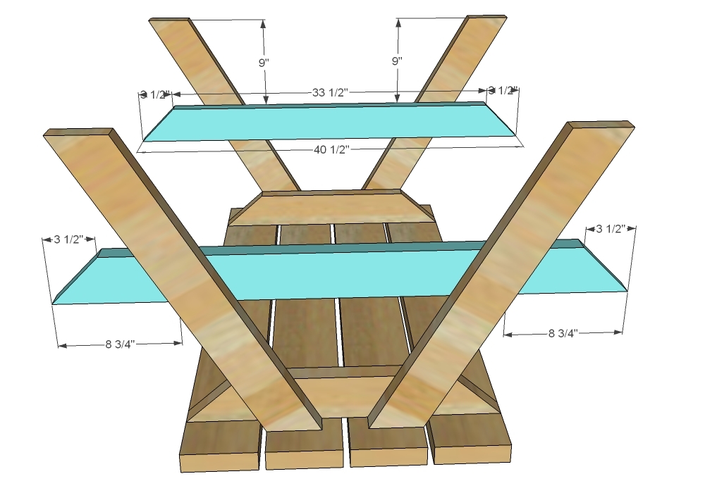 Build a Bigger Kids Picnic Table Plans Ana White