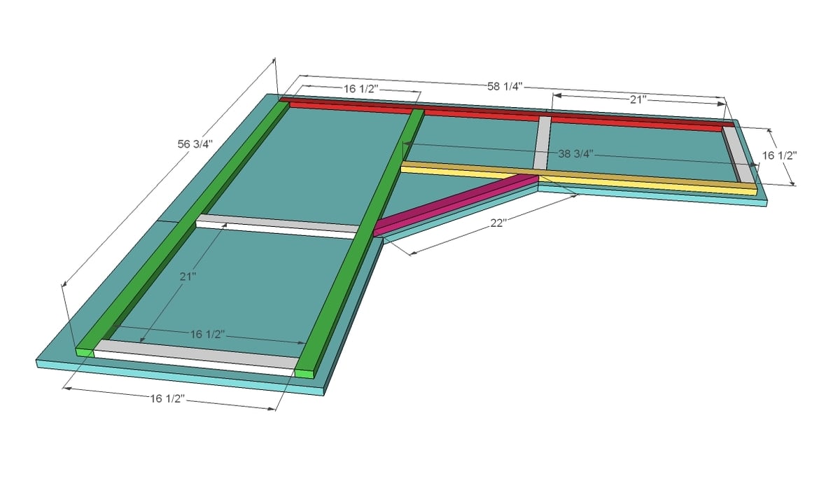 Office Corner Desktop Plans Ana White