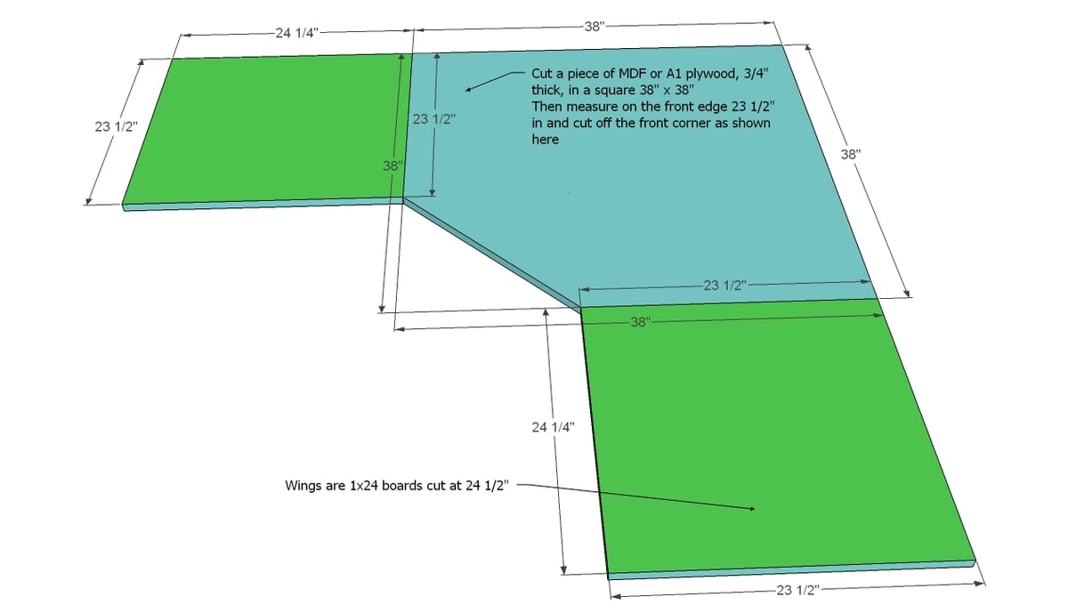 Office Corner Desktop Plans Ana White